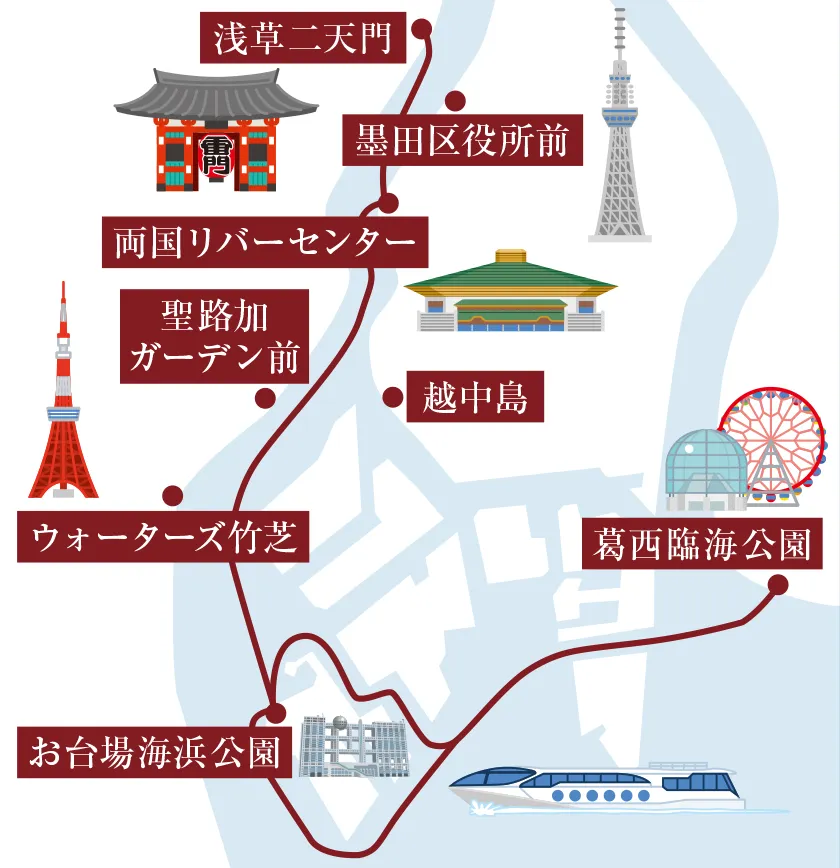 東京水上バス概念図