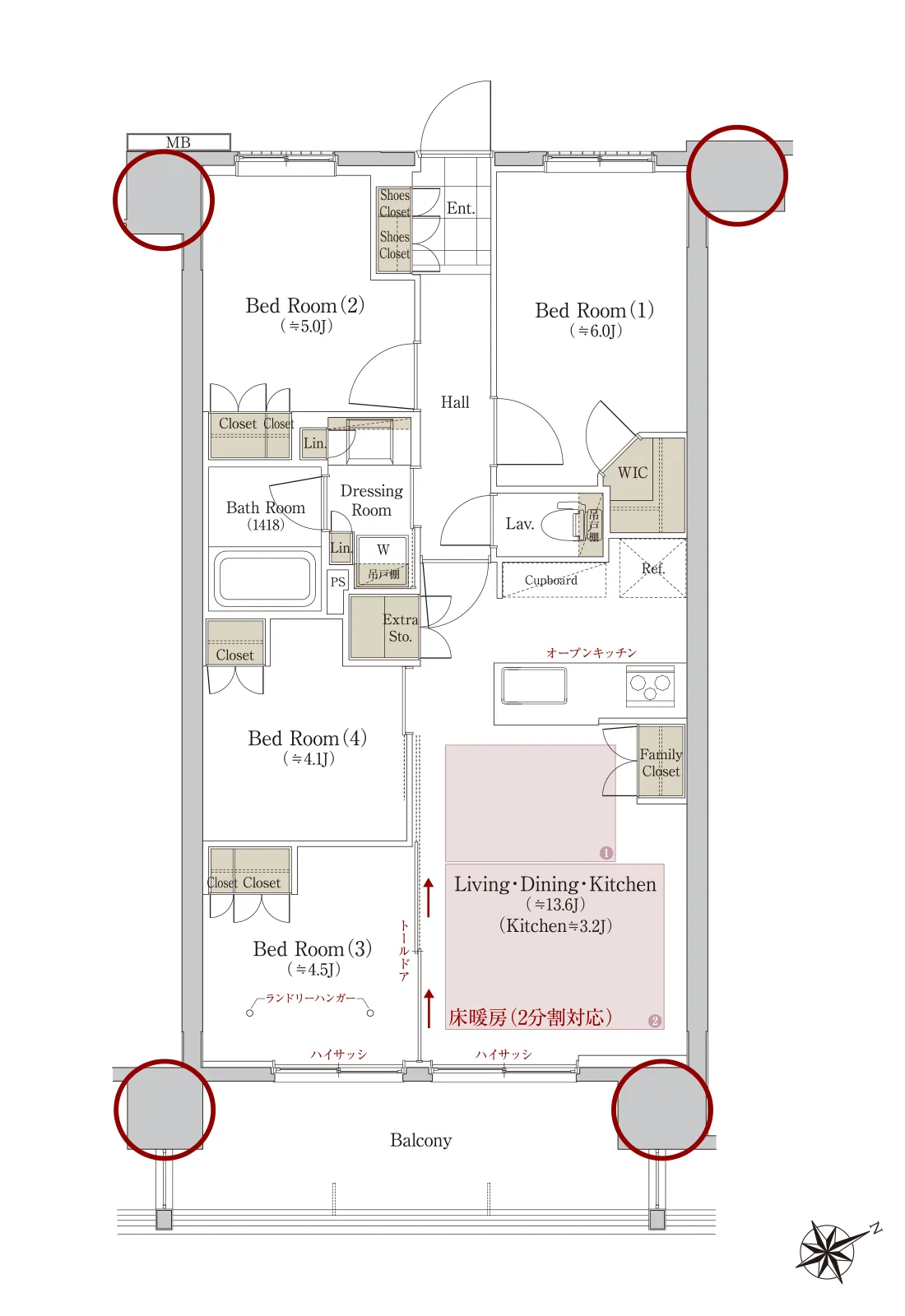Btype間取り図