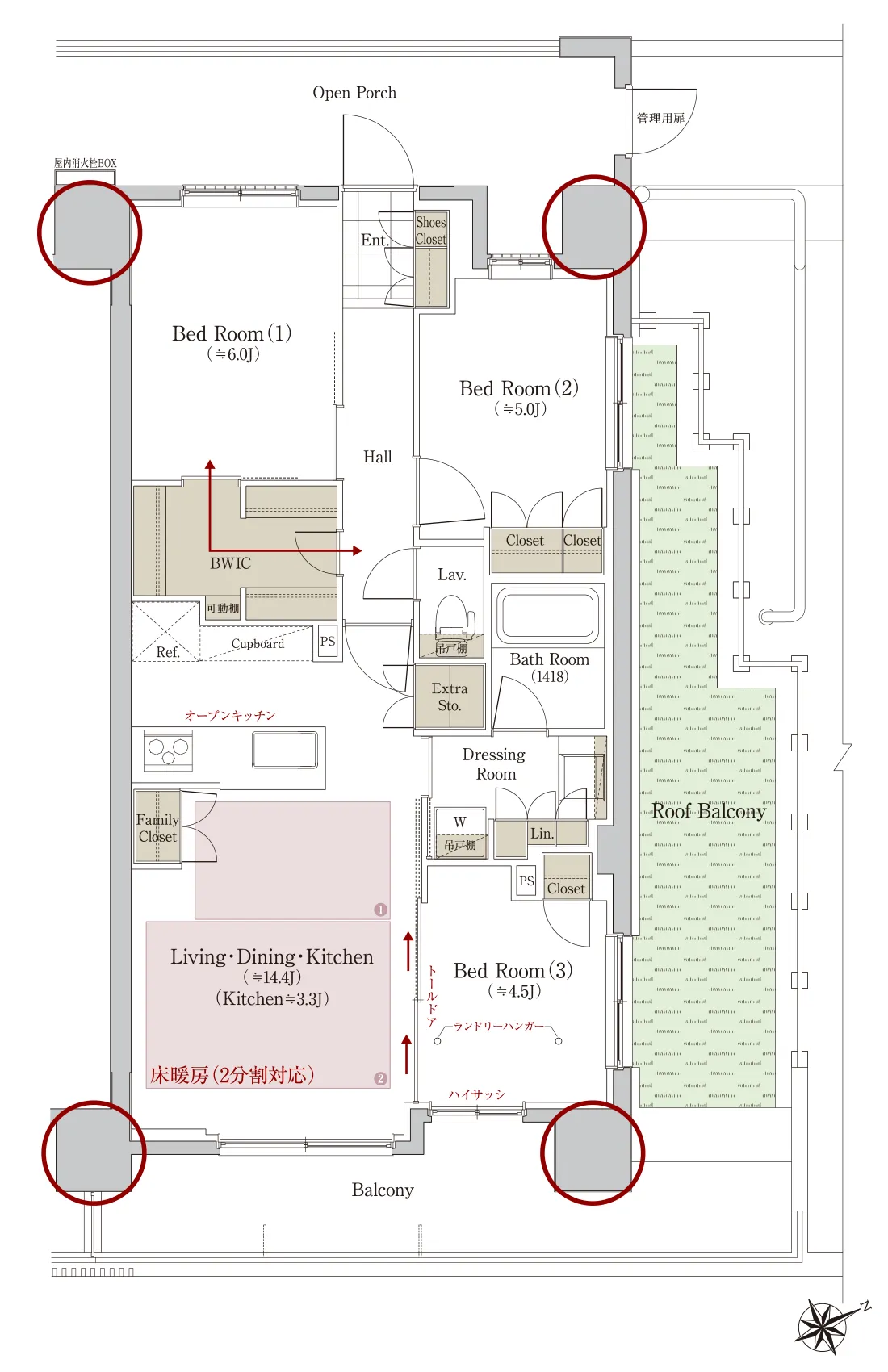 C3type間取り図