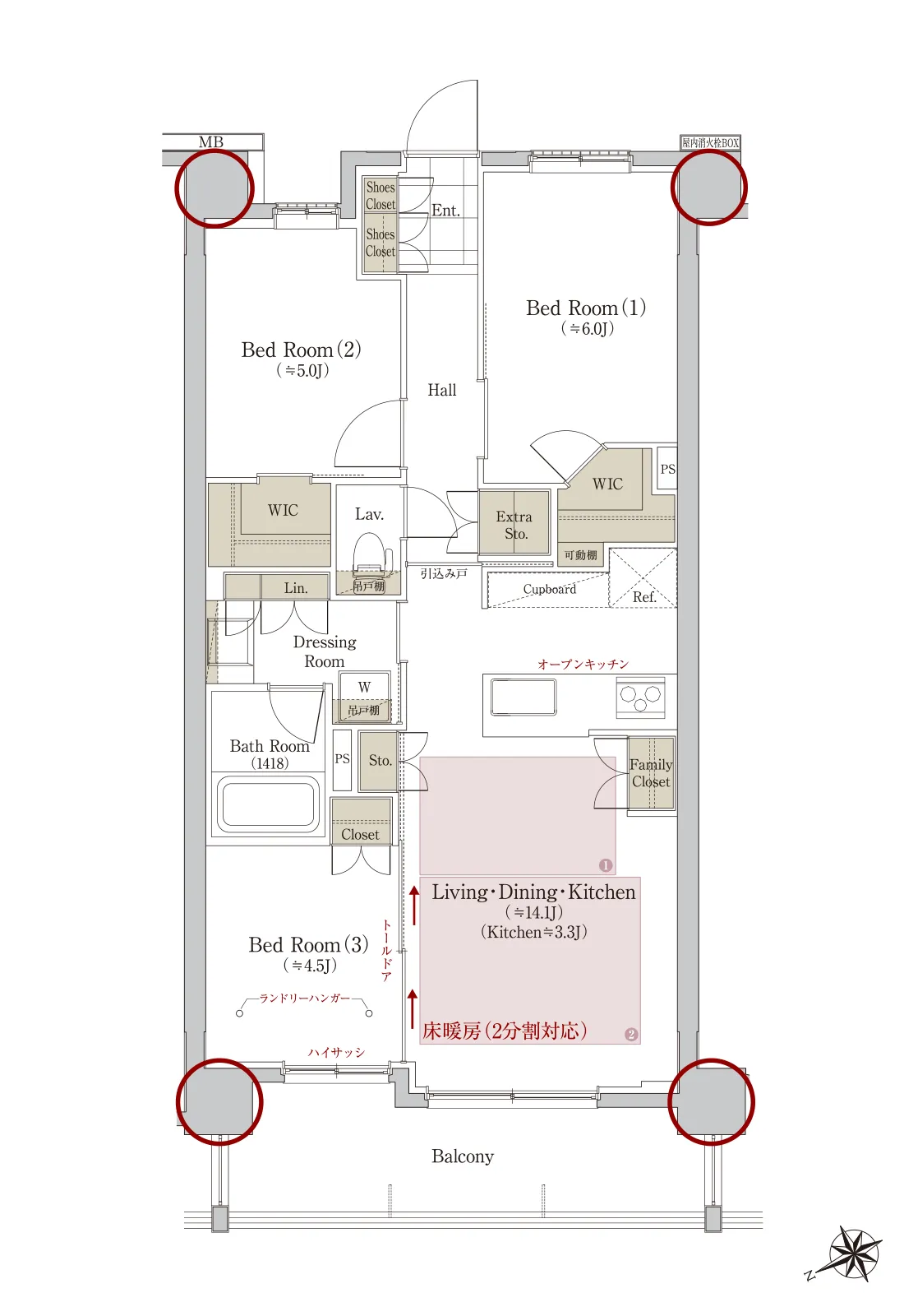 Itype間取り図