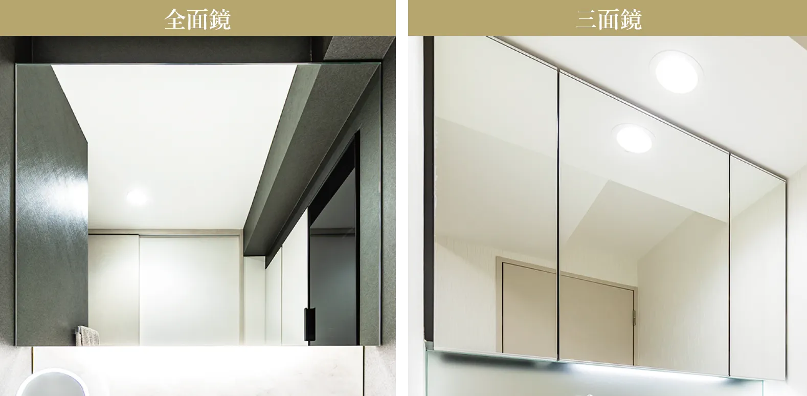 全面鏡・三面鏡